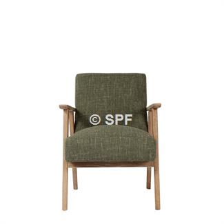 Bella Occasional Chair Fabric Dark Green